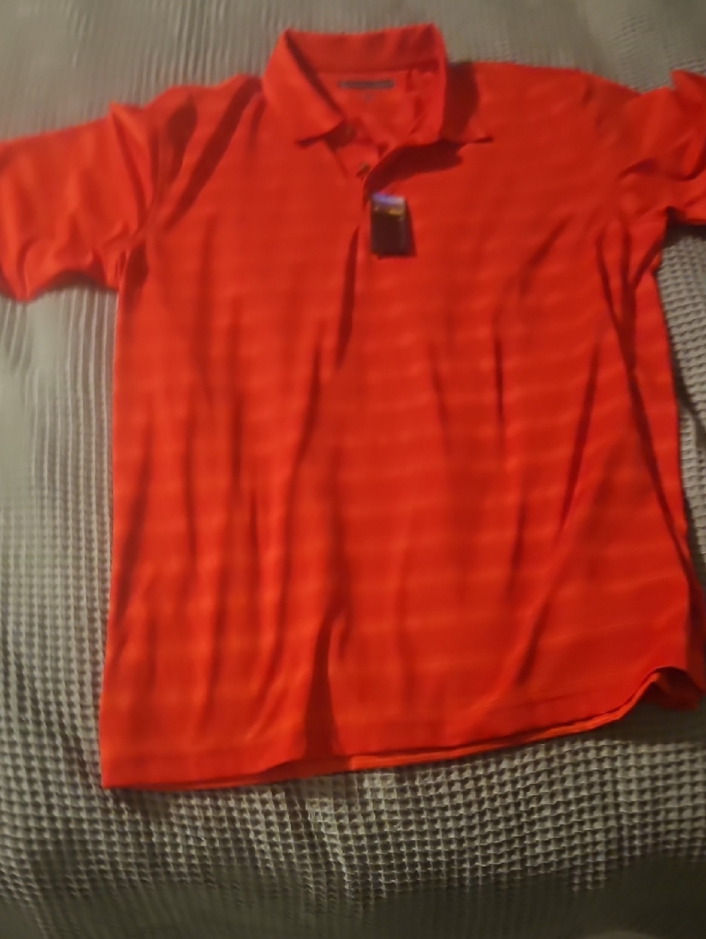 Pebble Beach Men's Orange Striped Polo